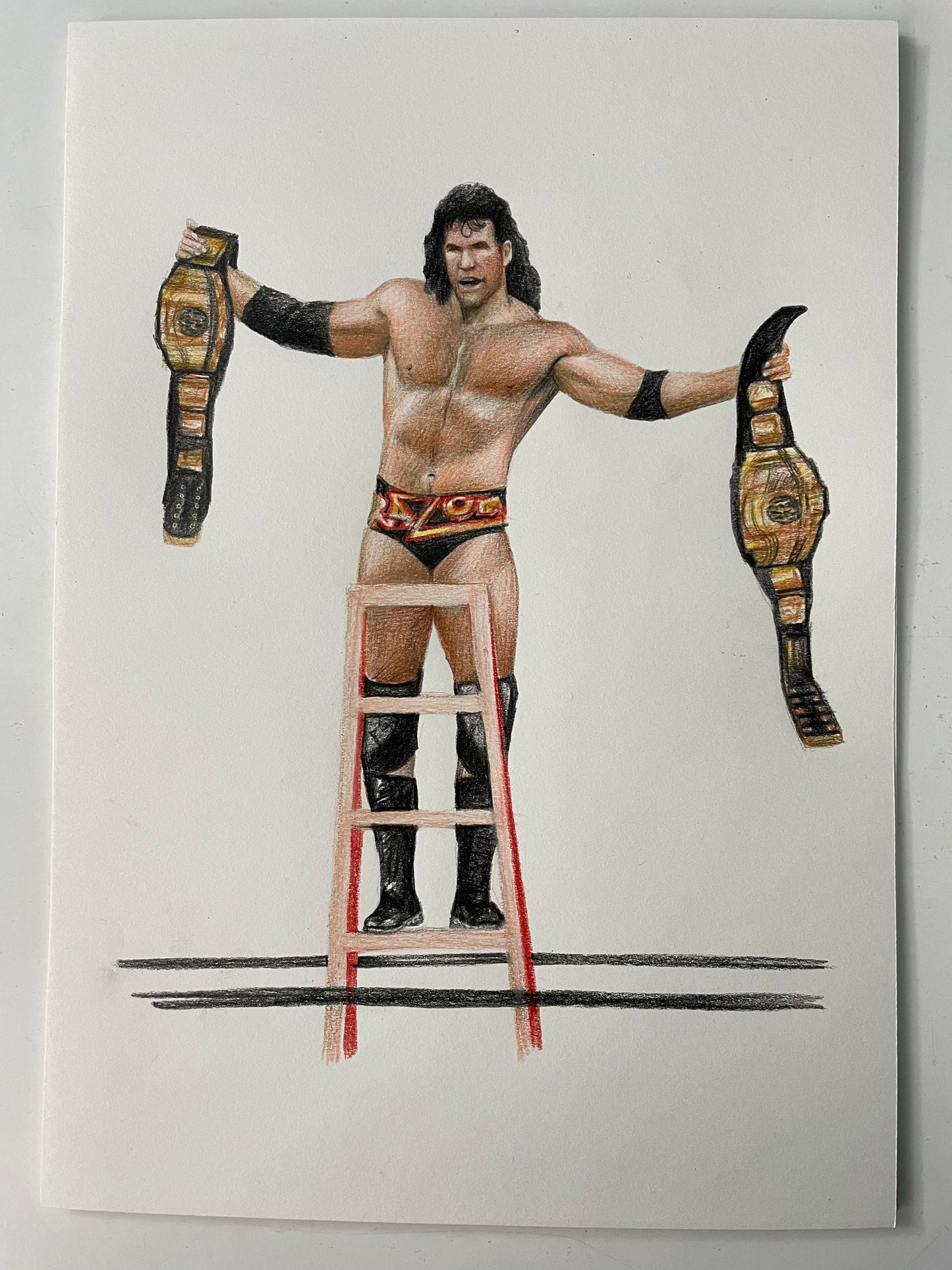 Razor Ramon Pencil Crayon/Pastel Art