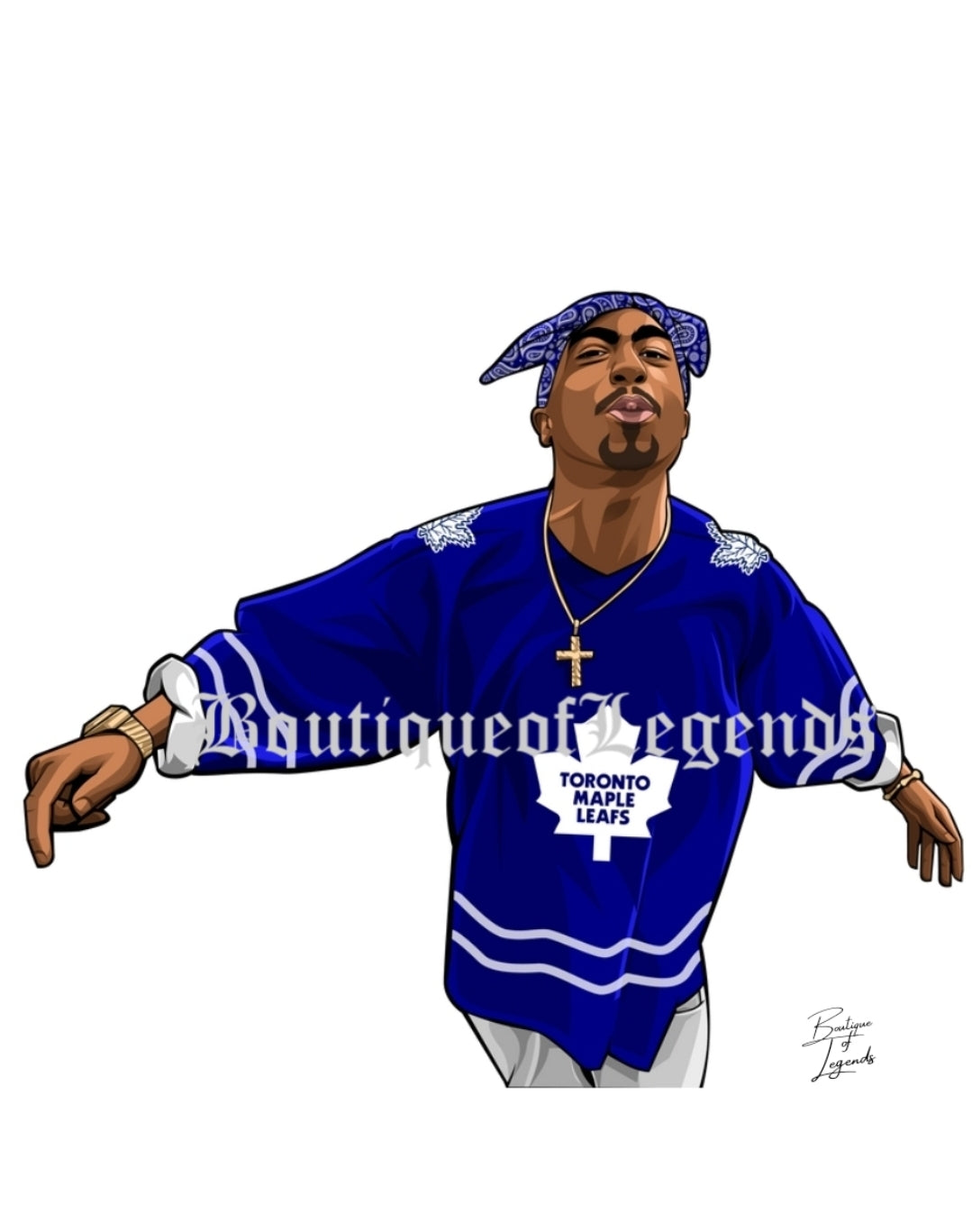 Tupac Toronto Maple Leafs Digital Art