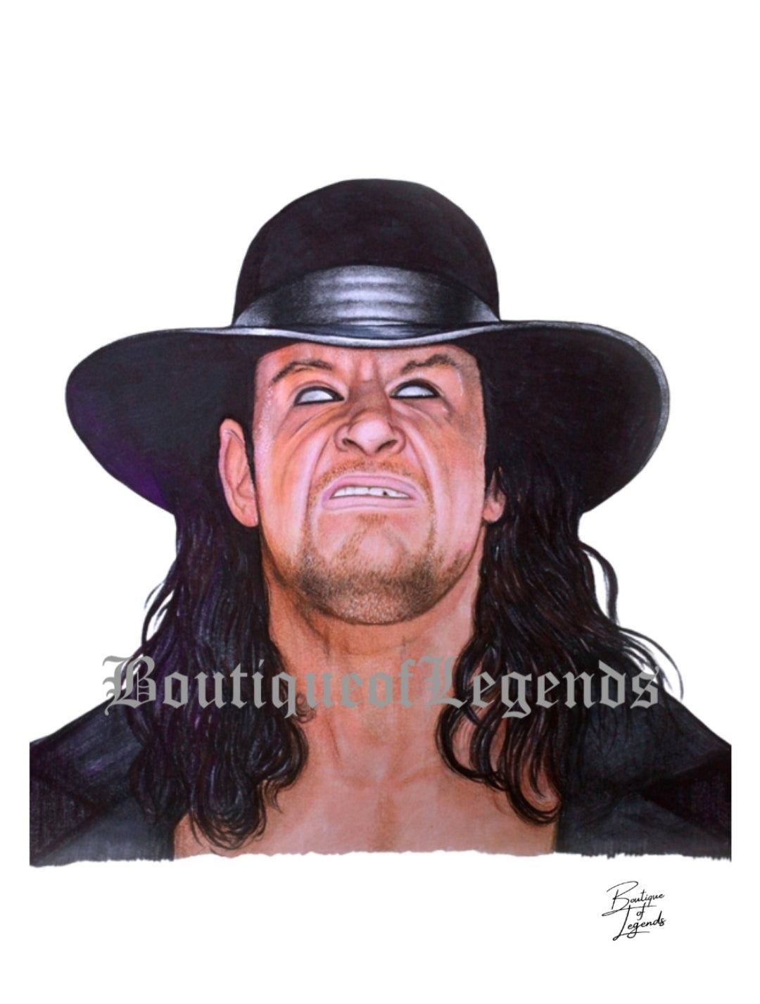 The Undertaker Pencil Crayon Art