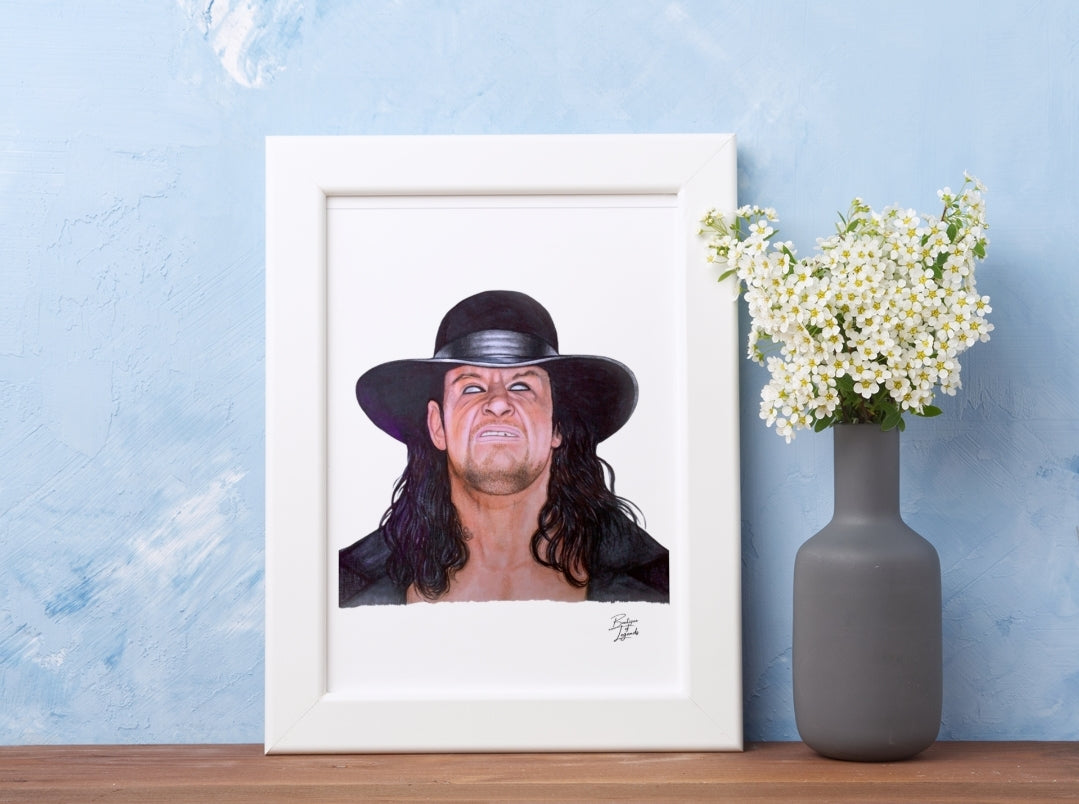 The Undertaker Pencil Crayon Art