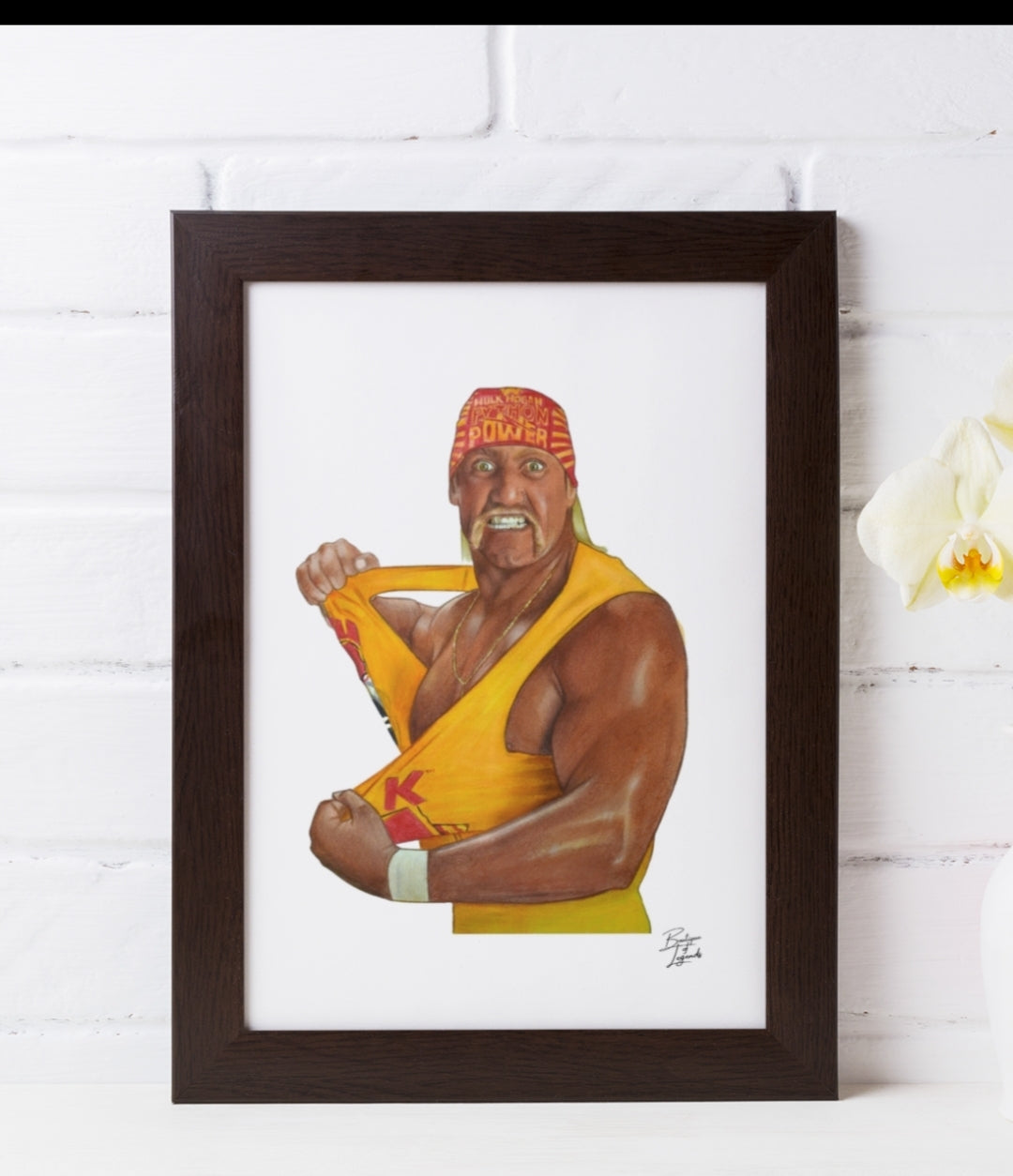 Hulk Hogan Pencil Crayon Art