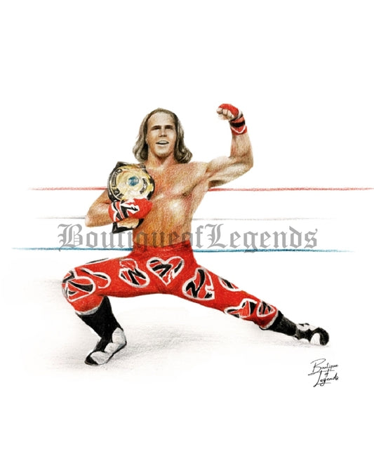 Shawn Michaels Pencil Crayon/Pastel Art