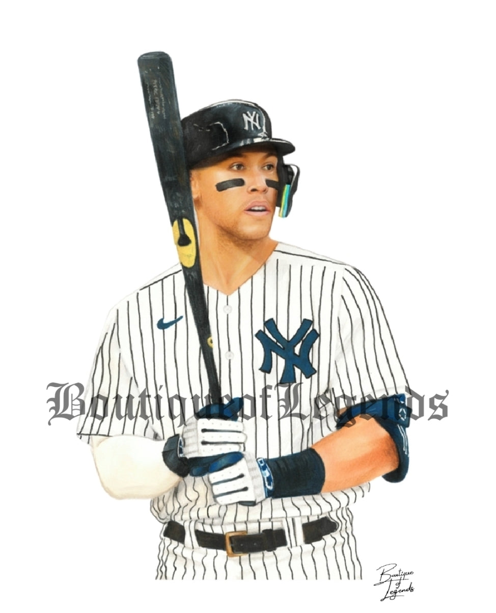 Aaron Judge Pencil Crayon/ Watercolour Art