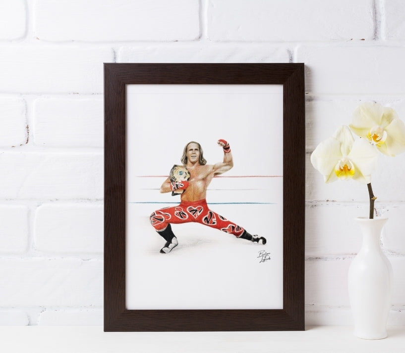 Shawn Michaels Pencil Crayon/Pastel Art