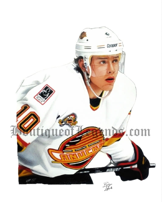 Pavel Bure Vancouver Canucks Pencil Crayon Art