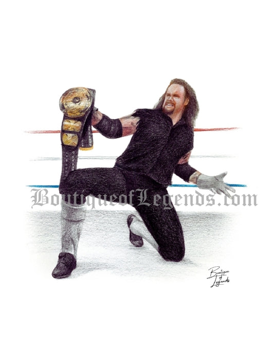 The Undertaker Pencil Crayon/Pastel Art