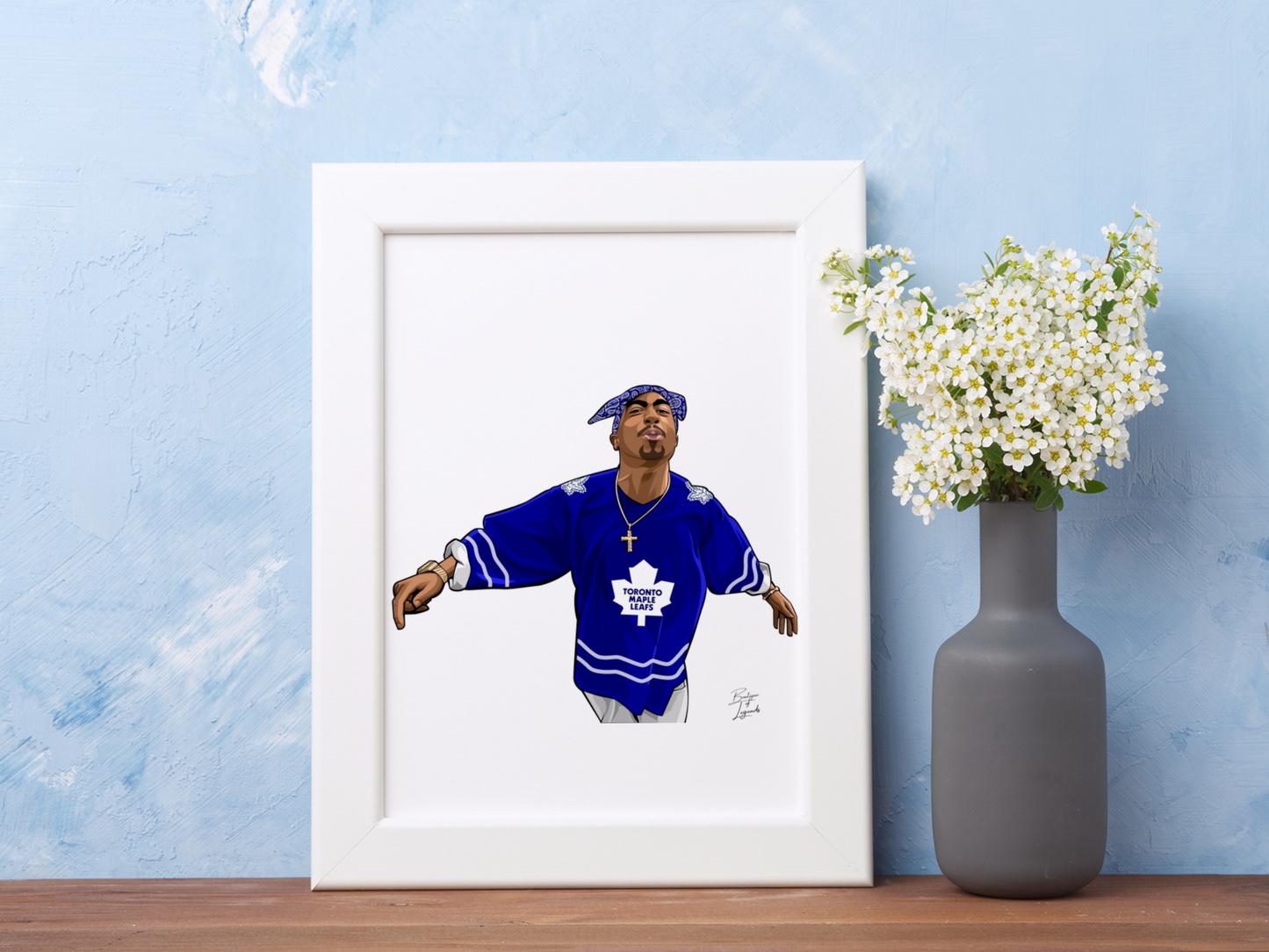 Tupac Toronto Maple Leafs Digital Art